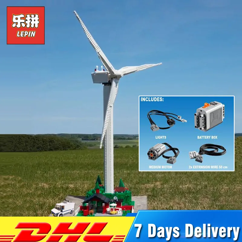 

Lpein 37004 Clone 10268 925 Pcs Windmill Turbine with Motor Function Set Model Building Blocks Bricks Toy Christmas Gifts