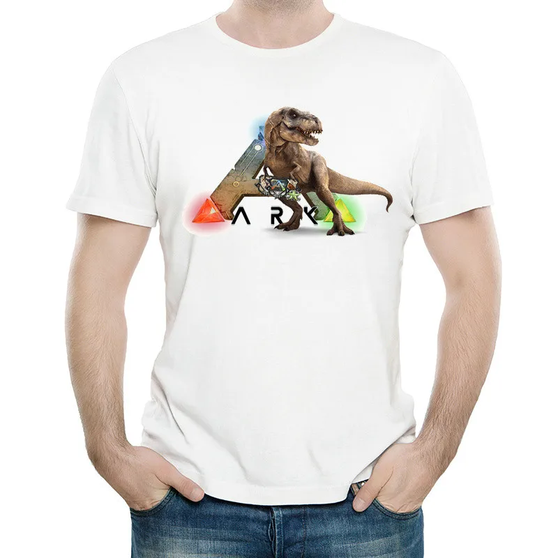2019 футболки мужские повседневные модные летние брендовые autismo camiseta ARK Survival Evolved
