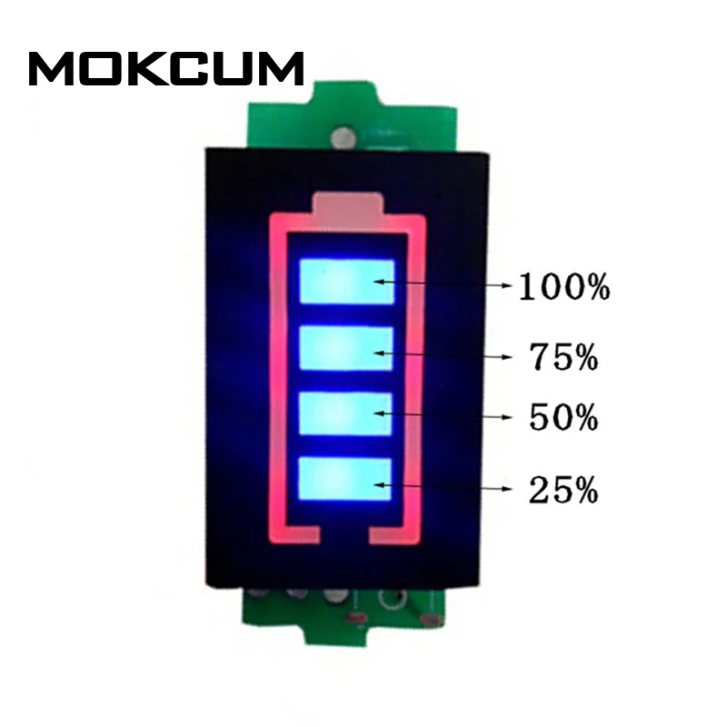 4S 4 Series Lithium Battery Capacity Indicator Module 16.8V Blue