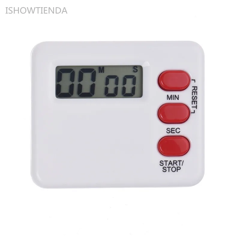 

ISHOWTIENDA 1PC Kitchen Clock Timer Cooking 99 Minute Digital LCD Sport Countdown Calculator Kitchen Calculat LCD Screenor