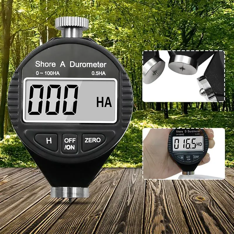 Цифровой Sclerometer Твердость по Шору дюрометр тест er Измеритель Твердости Shore 0-100 A/C/D для промышленности измерительные приспособления