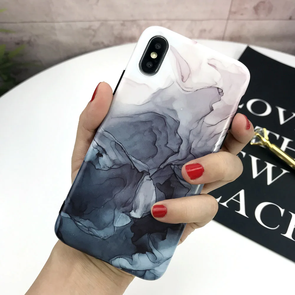 Силиконовый чехол для iphone X XR XS Max чехол для iphone 8, 7, 6, 6S Plus, X XS чехол для Max XR класса люкс узором из цветов и листьев масло на заднюю панель с изображением флага США