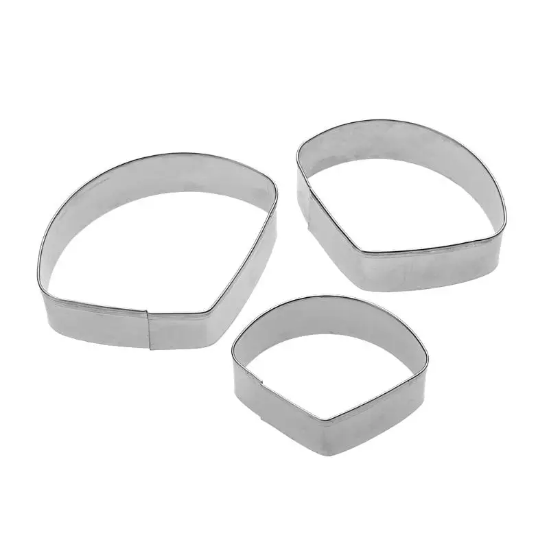 

3Pcs/Set Poppy Flower Petal Mold Fondant Cake Decorating Tool Christmas Cupcake Biscuit Cookie Cutter Baking Sugar Paste Mould