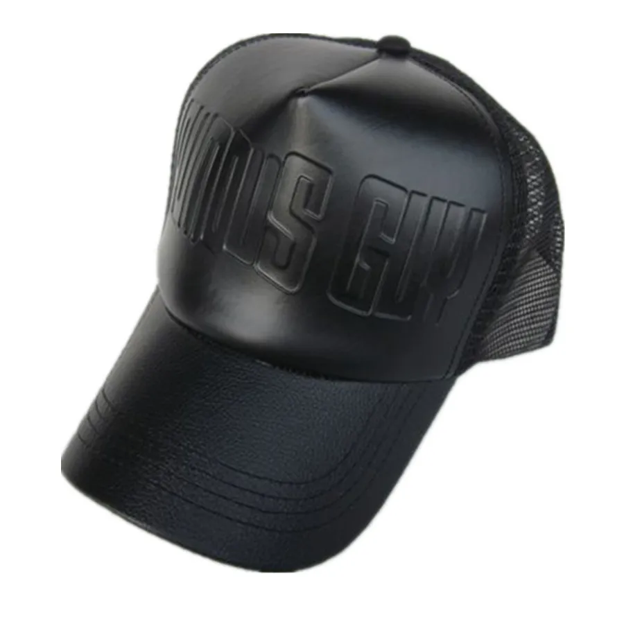 

Summer Leather Baseball Caps New Fashion Female Letter Mesh Ball Cap Stars Favorite Outdoors Hat Men Women Hip Hop Hats