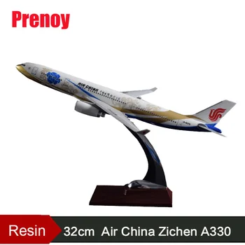 

32cm A330 Zichen Airbus Model Air China Airlines Golden Chen Decoration Craft Airplane Model Chinese Resin Aircraft Airway Model