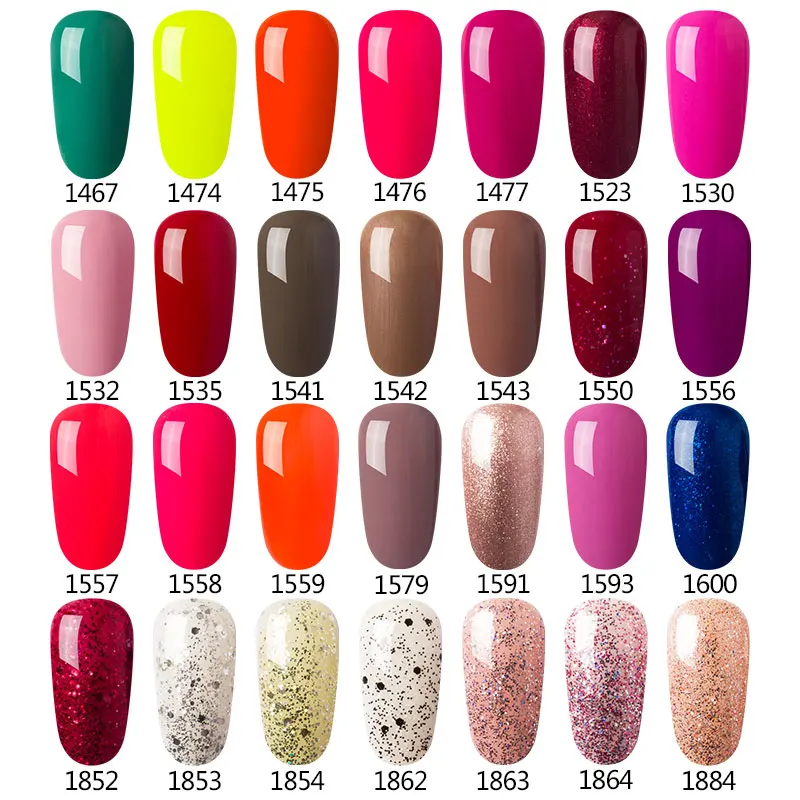 Modelones Salon Nail Art UV Nail Gel Polish French Manicure Kit Gel Nail Lacquer Soak Off Led Nail