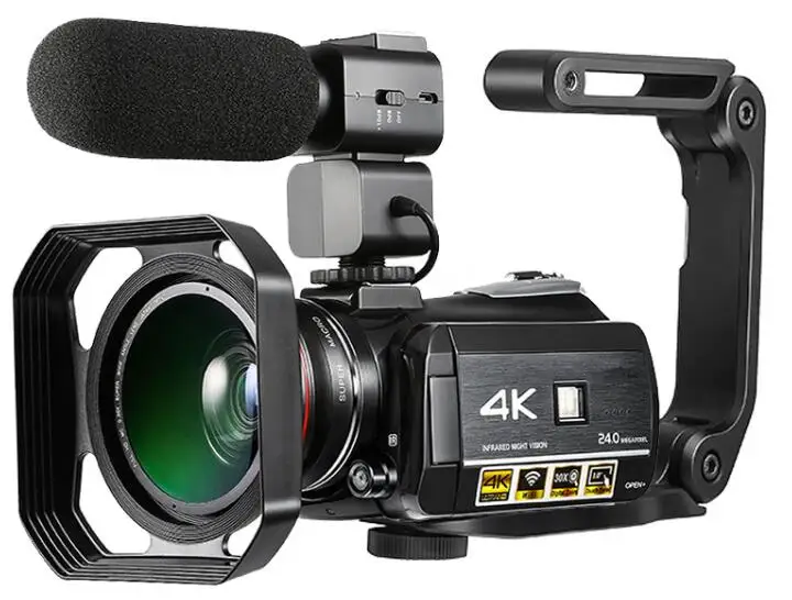 Winait 4K Цифровая видеокамера ночного видения с Wifi и сенсорным дисплеем