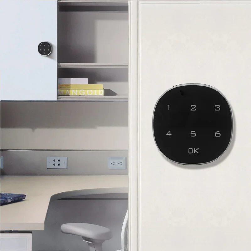 Цифровой пароль умный дверной замок Электрический файл шкаф код комбинация пароль батарея охранная сигнализация деревянный дверной замок