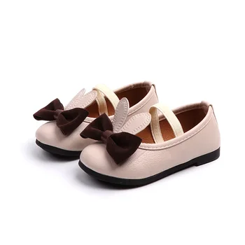

2018 New Girls Sandals Kids Leather Shoes Spring Autumn Children Leisure Sneakers Fashion Bowknot Girls Flat Pricness Shoes