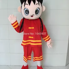 Милые Рождество Хэллоуин Китай девушка-талисман костюм модный наряд с героями мультфильмов платье для Вечерние