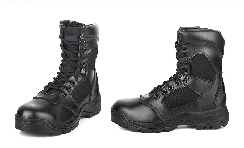 Мужские военные тактические ботинки; водонепроницаемые Нескользящие походные ботинки; уличные тактические ботинки с высоким берцем для взрослых; черные ботинки для альпинизма на шнуровке
