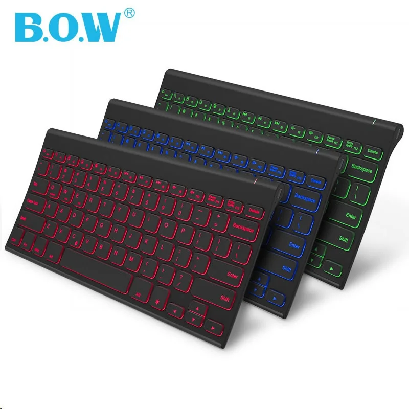 B O W HB068S мини тонкий портативный Bluetooth беспроводной комплект клавиатура и мышь ноутбук планшет клавиатура и мышь для домашнего использования в офисе