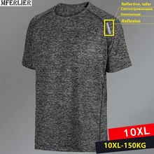 Летняя мужская камуфляжная Спортивная быстросохнущая футболка с коротким рукавом, дышащие футболки размера плюс, большие 5XL 8XL 9XL 10XL, футболка 52 54 56 60 62