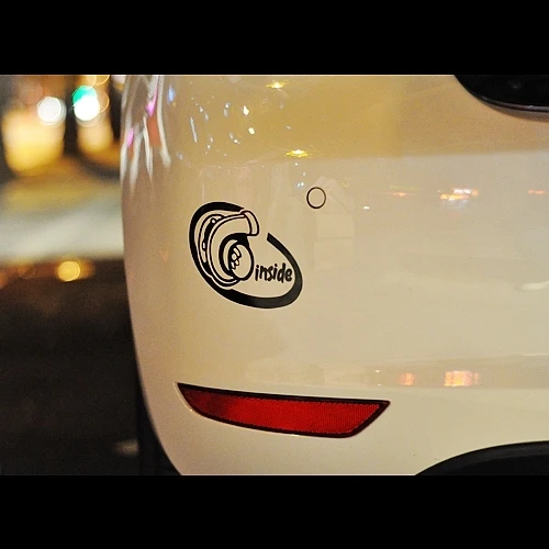 XGS Переводные картинки для автомобиля с турбонаддувом внутри, 15 см x 8,6 см, Водонепроницаемые Светоотражающие наклейки для автомобиля, грузовика, велосипеда