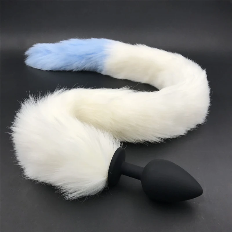 Black Pink Purple Anus Bead Tail Silicone Anal Plug Faux Animal Butt Adult Toys Sex for Woman H8-5-145A | Красота и здоровье