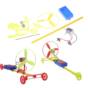 

DIY Racing car Science educational experiment toy F1 Air power handmade wind car