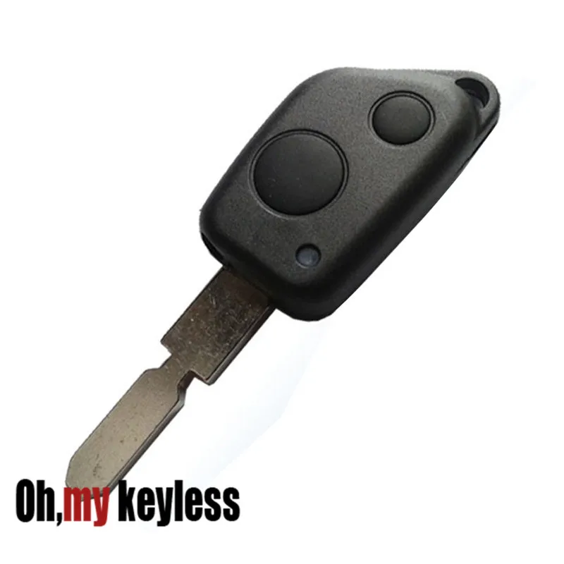 15 шт./лот 2 кнопочный чехол для ключа дистанционного управления peugeot entry keyless key shell