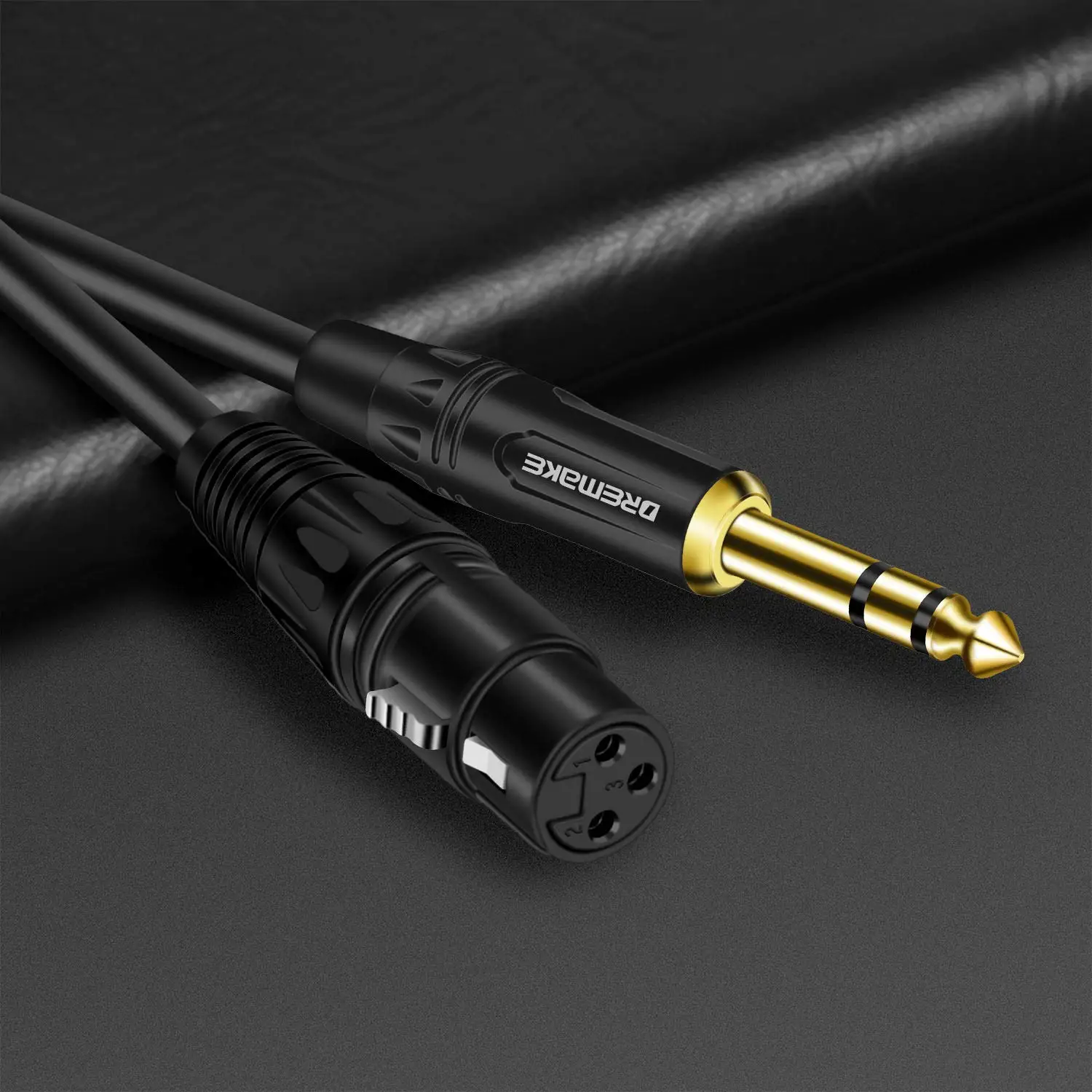 Балансный микрофонный кабель XLR для подключения к разъему Aux разъём Jack (TRS) 6 35 мм/6 5