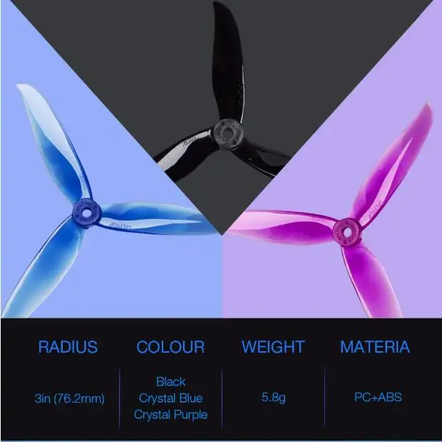 

10 pairs DALPROP CYCLONE T6040C 6040 3Blade propeller for F40 PROII T-Motor FPV Freestyle Drone VS HQ6040 propeller