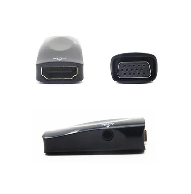 HDMI к VGA конвертер hdmi vga адаптер с аудио hdmitovga папа женскому переключатель дисплей