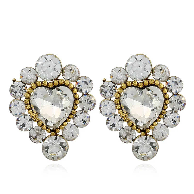 

Retro Crystal Earrings Jewelry 2017 New Fashion Women Earrings Best Friends Gift Statement Jewelry
