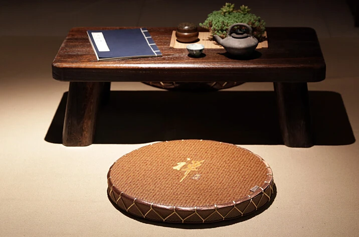 Пол сидения стул Подушка Забутон зафу круглый 45 см сидение для медитации японский татами коврик зафу Забутон подушки соломы