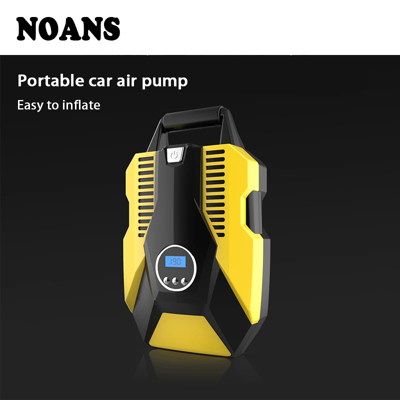

NOANS Car Air Pump Tire Inflator Universal Stickers Accessories For Toyota Coralla CHR Fiat 500 Punto Renault megane duster 2 3