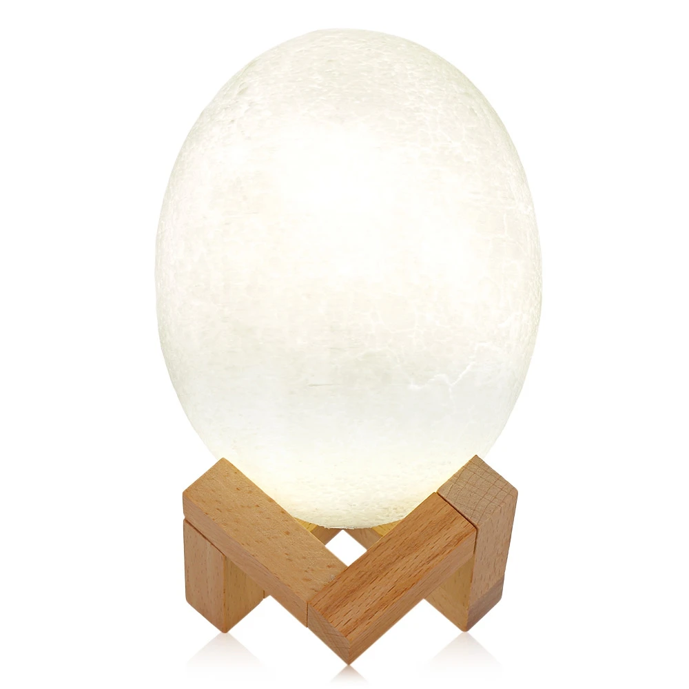 Best 3D Print Dinosaur Egg LED Lamp Patted Switch USB Rechargeable edroom Bookcase Night Light Home Decor Creative Gift
