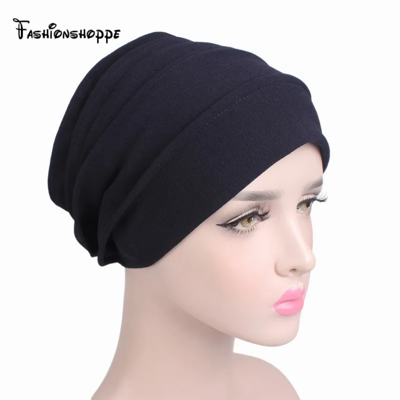 Новинка, Женский громоздкий снуд, шапочка с рюшами, мусульманский тюрбан, внутренний хиджаб, мешковатая шапка, раковые головные уборы при химиотерапии для выпадения волос, YS231