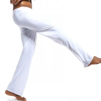 

Man Long Pant Sleepwear Breathable Slip Mans Sleep Bottoms Casual Homewear Pajama Pants Ice Silk Long-Sleeved Loungewear