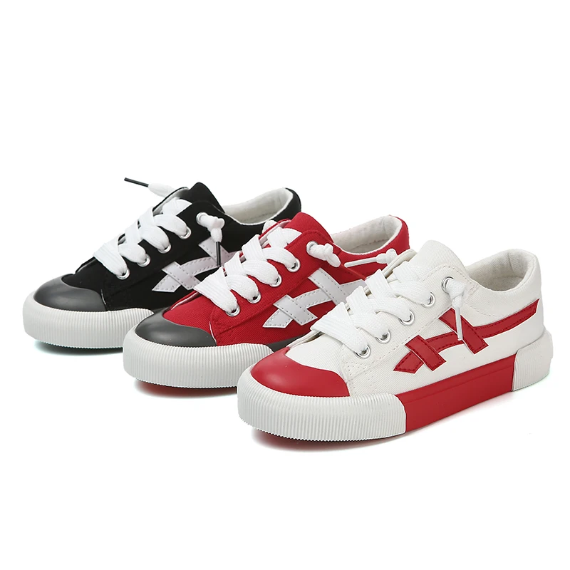Baby Girl Boy Toddler Shoes Infant Casual Sport Running Canvas Shoes Soft Sole Comfortable Color Children Sneaker Lace-up Shoes 