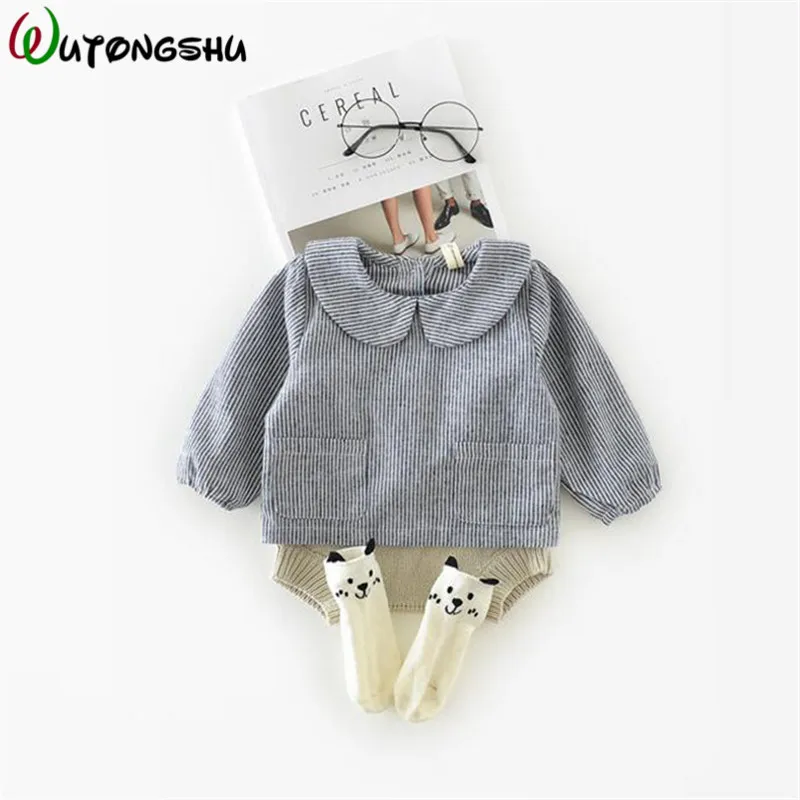 

Toddler Baby Blouse Baby Girl Clothes Autumn Long Sleeve Girl Shirts O-Neck Casual Shirts For Girls Kids Cotton Outwear Tops