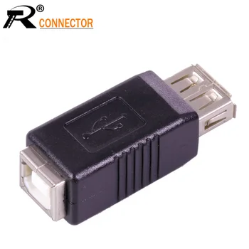 

100pcs USB 2.0 A Female Jack To USB 2.0 B Female jack Adapter Connector convertor AF/BF Connector