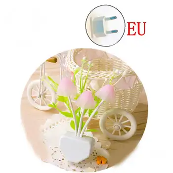 

Fancy Mushroom Night Light Wall Plug-in LED Romantic Night Lamp for Home AI88