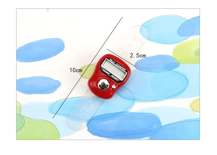 От DHL 200 шт мини ручной ремешок учетный счетчик цифровой экран lcd палец кольцо электронного головного рассчитывать тасбих четки