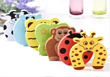 1Pc Cute Door Stops Safety Guard Finger Protect Thick Child Kids Baby Animal Cartoon Jammers Stop Door Stopper Holder Lock baby finger protector silicone stop door stopper lock pinch guard kids safety kids protector