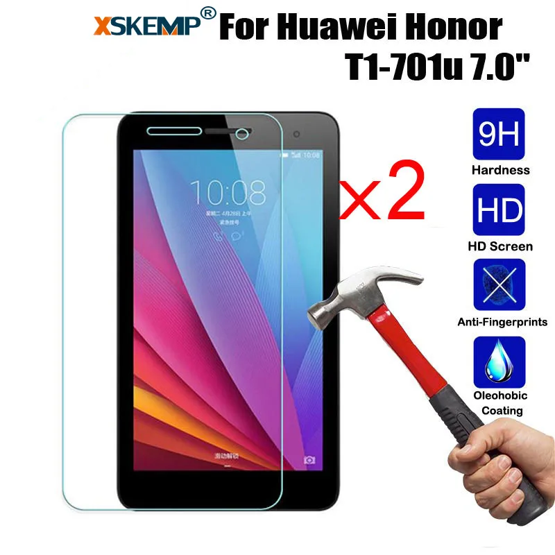 XSKEMP 2 шт./лот 9 H закаленное Стекло для huawei Honor T1-701u 7 0 &quotЦарапаться противоударный