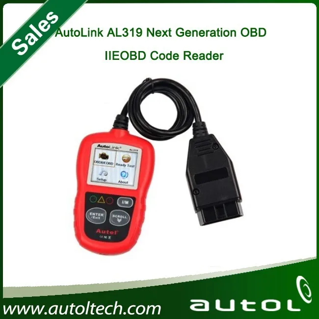 Original Autel AutoLink AL319 Next Generation OBD II EOBD Auto Code Reader AL319 with free shipping