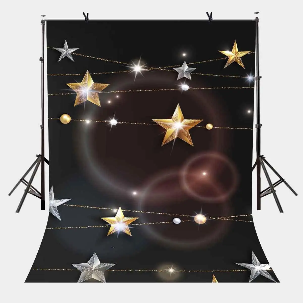 

5x7ft Dark Series Backdrop Pentagram Pearl Dark Series Simple Photography Background and Studio Photography Backdrop Props