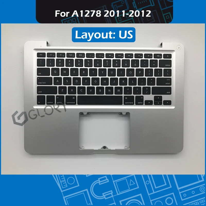 Ноутбук A1278 Топ чехол для Macbook Pro 1" A1278 Топ чехол подставка с американской клавиатурой 2011 2012 год