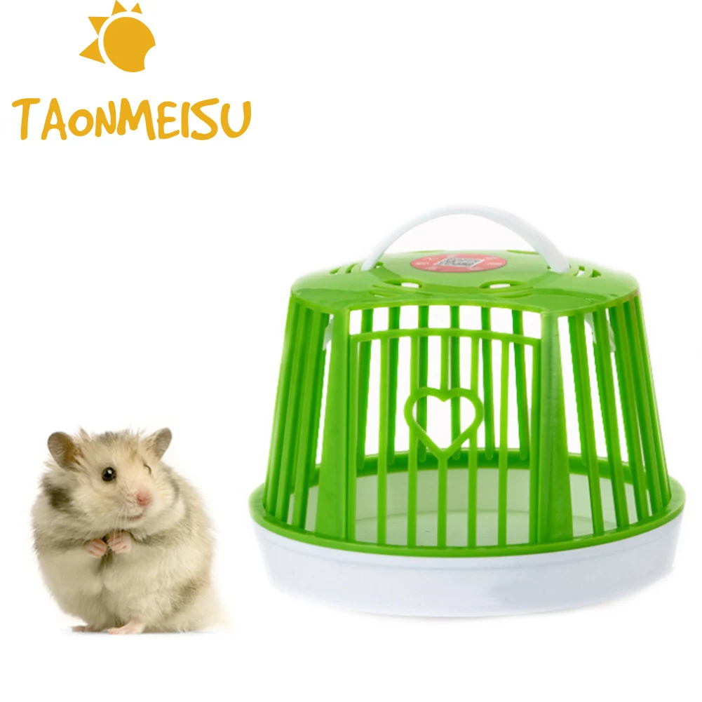 Green bule Portable Hamster Cage Pet small animal Box Nest Completely