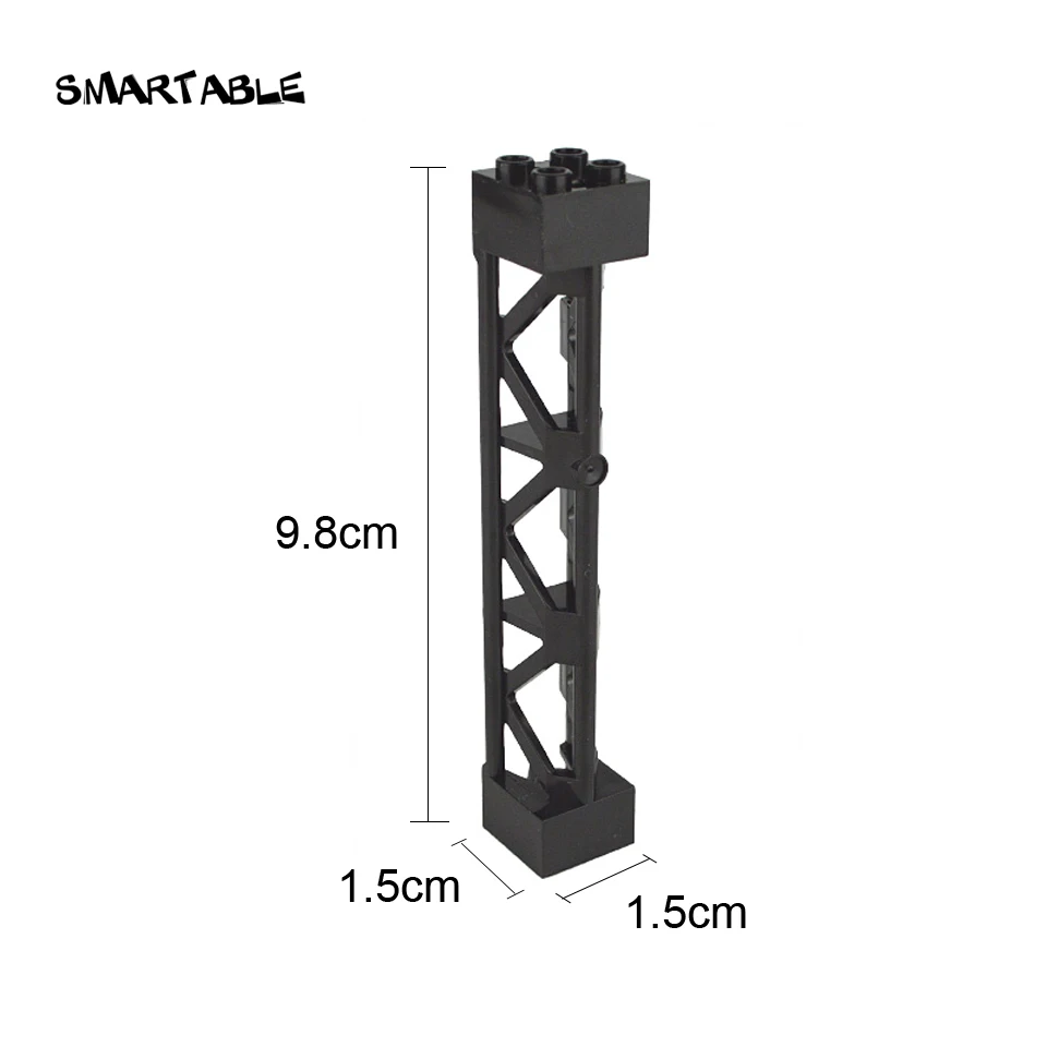 Smartable MOC 2x2x10 балка строительные блоки MOC части игрушки совместимый основной бренд 95347 город для поезда и парковки 95 шт./лот