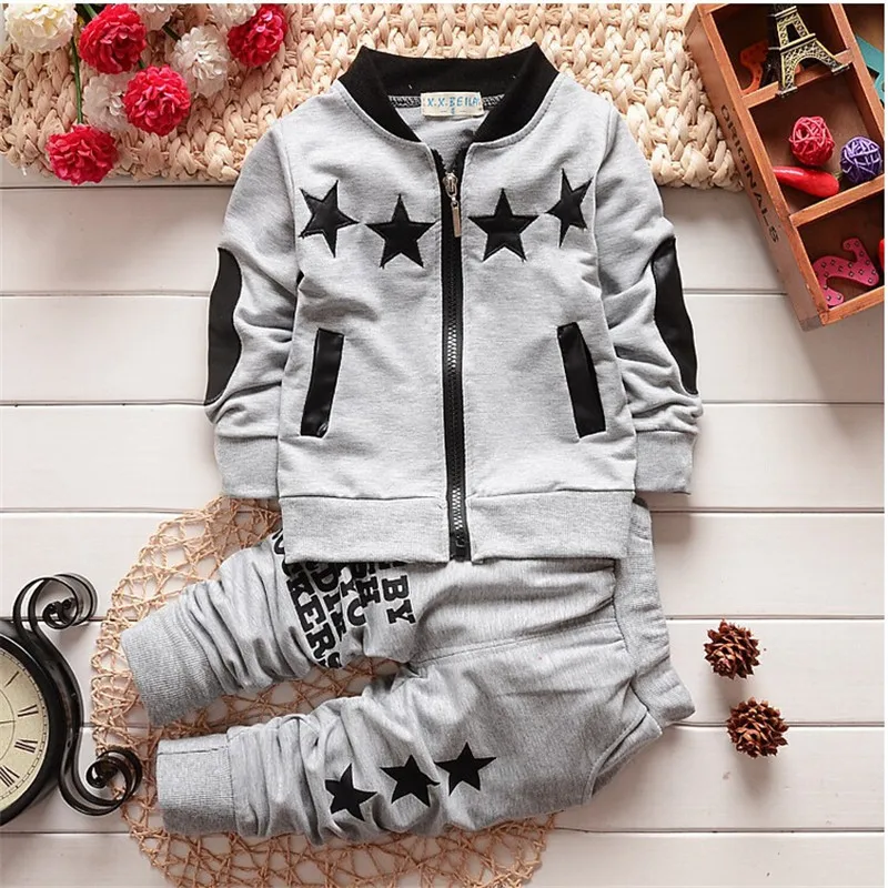 

BibiCola Spring Autumn Baby Clothing Sets Children Boys Tracksuits Kids Brand Sport Suits Kids Long Sleeve Shirt +pants 2pcs Set