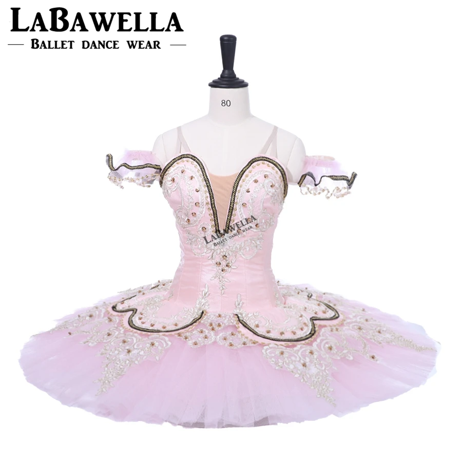 Professional Ballet Tutu Stage Costume Pancake Pink Child Nutcracker Pancake Tutu Costume Women Adult BT9044D