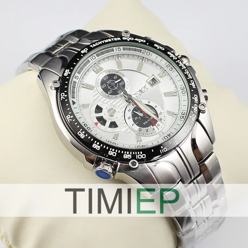 

OS Timing Watch Men Stainless Steel Quartz Analog Sport Wrist Watch Dive Watches