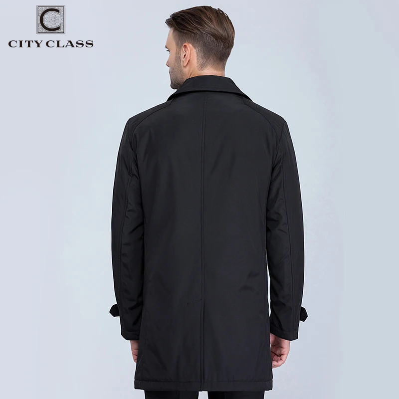 VILLE CLASSE Nouveau Hommes Automne Manteaux De Mode Casual Classique Trenchs Fit Turn-down Collar Vestes Manteaux Livraison Gratuite Pour mâle 1061-1 - 3
