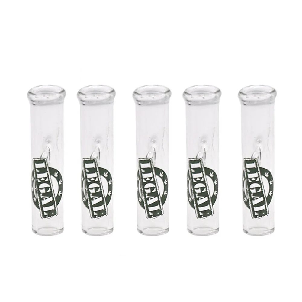 5PCS Cone Smoking Mouth-tips Glass Reusable Filter Tips Mouth-tips Glass Cone Artist Mouth Tips - Цвет: AC001-Y-T-LEGAL(5)