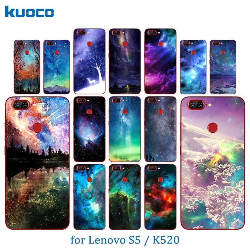 

5.7 inch for Lenovo S5 Full Protective Back Cover for Lenovo K520 TPU Clear Silicone Starry Sky Pattern for Lenovo K520 S5 Coque