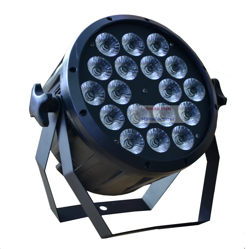 

New Eyourlife 2015 LED Flat Par Lights 18x12W 4in1 RGBW Led Slim Par Can with EU US Plug for Club Party Stage Disco DJ Lighting