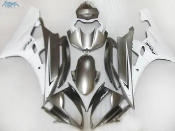 

High grade Injection fairing kit fit for YAMAHA R6 YZFR6 2006-2007 YZF R6 06-07 aftermarket ABS fairing kits white grey FY04